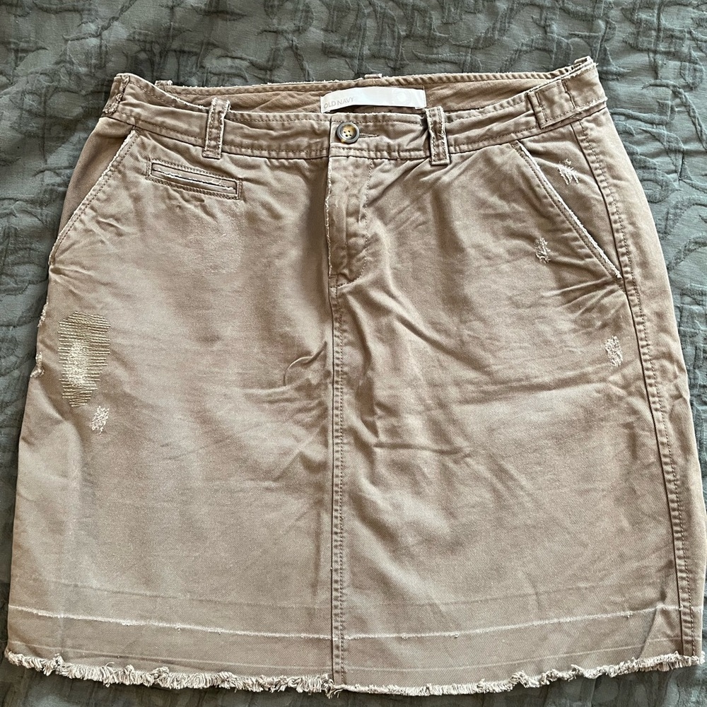 Old Navy Tan Mini Skirt
